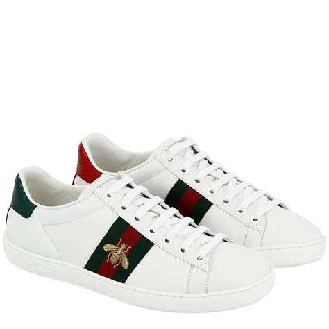 gucci plain white shoes|white gucci shoes for women.